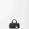 Amazona Nano en cuir de veau brillant Noir