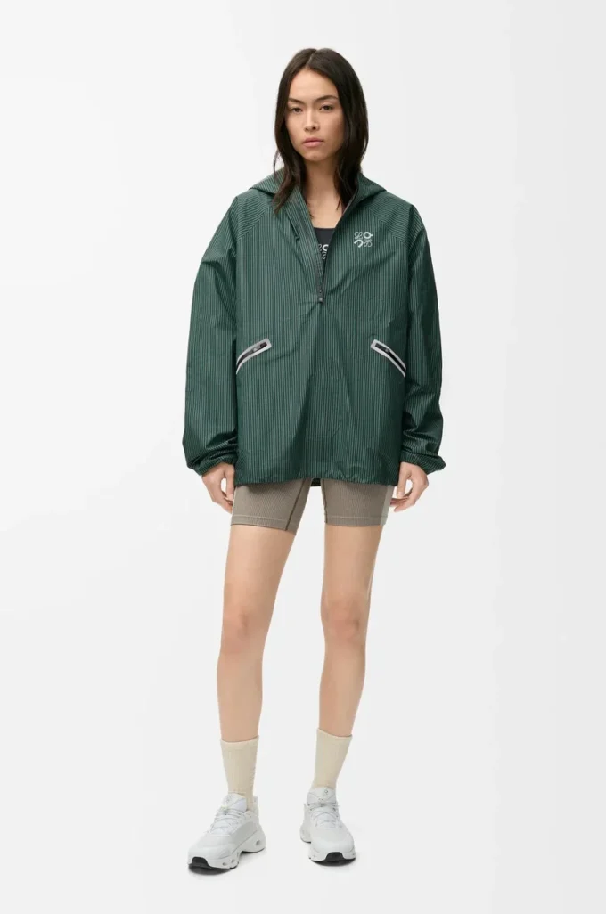 Anorak Storm en shell technique vert/noir