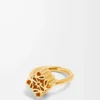 Bague Anagram simple en argent sterling Or