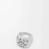 Bague chevalière Anagram Bombé en argent sterling Argent