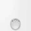Bague chevalière Anagram Bombé en argent sterling Argent