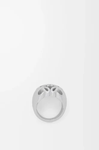 Bague chevalière Anagram Bombé en argent sterling Argent