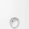 Bague chevalière Anagram Bombé en argent sterling Argent