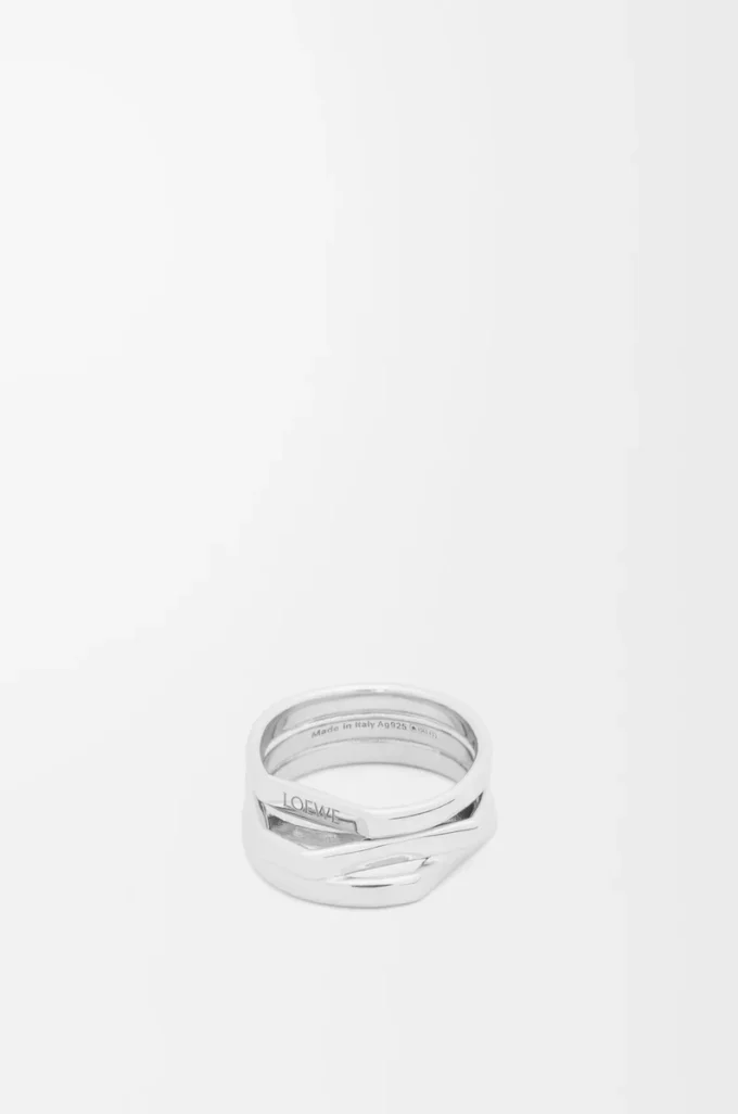 Bague empilable en argent sterling Argent