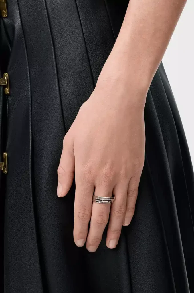 Bague empilable en argent sterling Argent