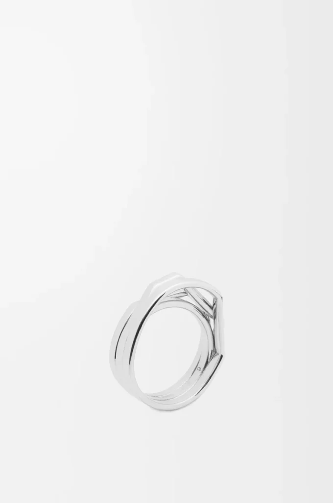 Bague empilable en argent sterling Argent