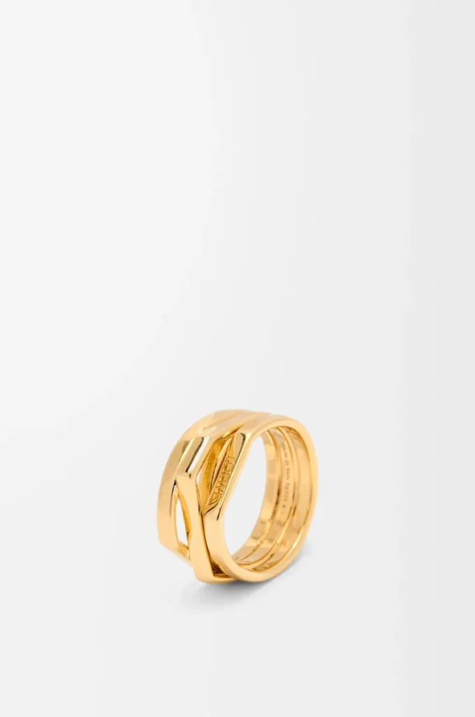 Bague empilable en argent sterling Or