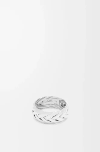 Bague tressée en argent sterling Argent