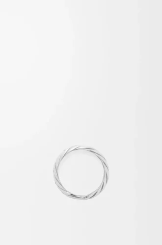 Bague tressée en argent sterling Argent