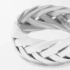 Bague tressée en argent sterling Argent