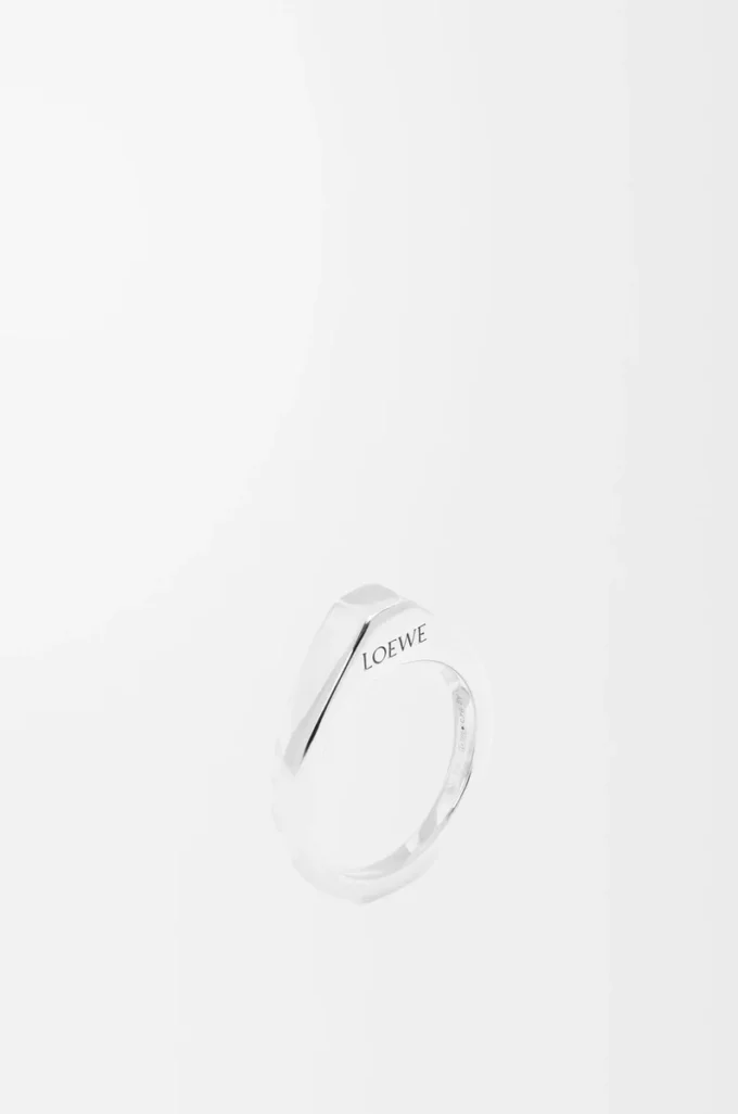 Bague étrier en argent sterling Argent