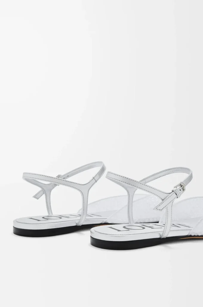 Ballerines à bride cheville Toy en mesh orné Transparent