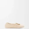 Ballerines Pebble Soft en cuir d&rsquo;agneau nappa couleur Dough