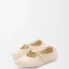 Ballerines Pebble Soft en cuir d&rsquo;agneau nappa couleur Dough