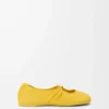 Ballerines Pebble Soft en cuir d&rsquo;agneau nappa Dandelion