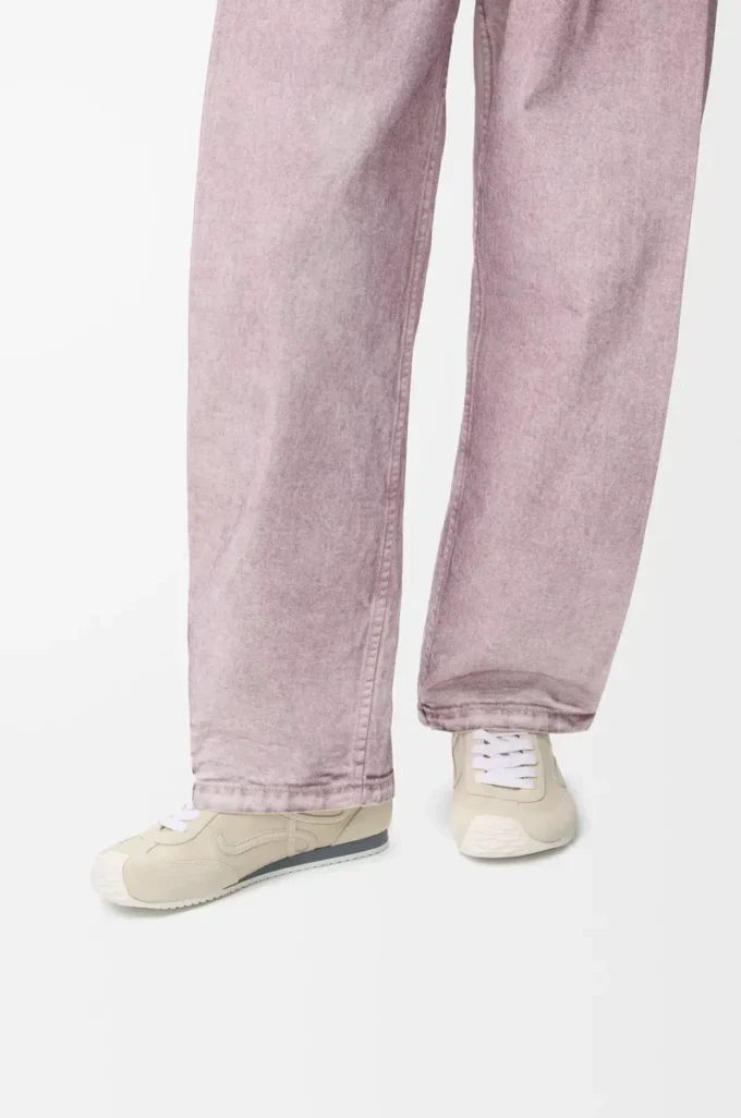 Ballet Runner 2.0 en cuir de veau souple Blanc