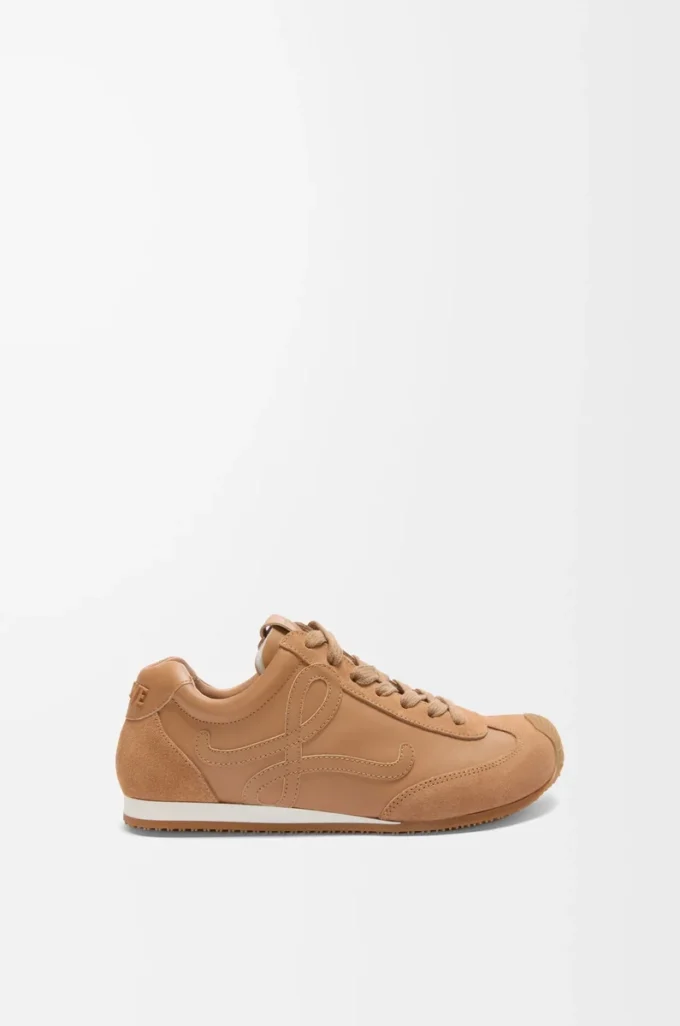 Ballet Runner 2.0 en cuir de veau souple Cinnamon