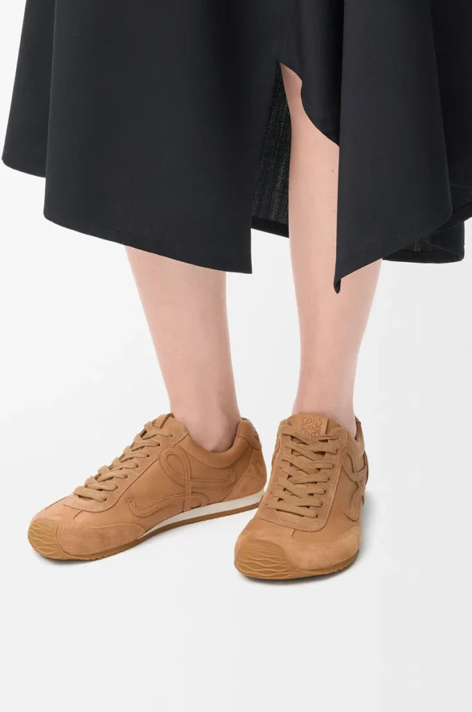 Ballet Runner 2.0 en cuir de veau souple Cinnamon
