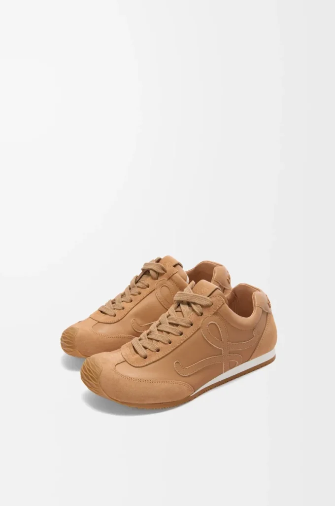 Ballet Runner 2.0 en cuir de veau souple Cinnamon