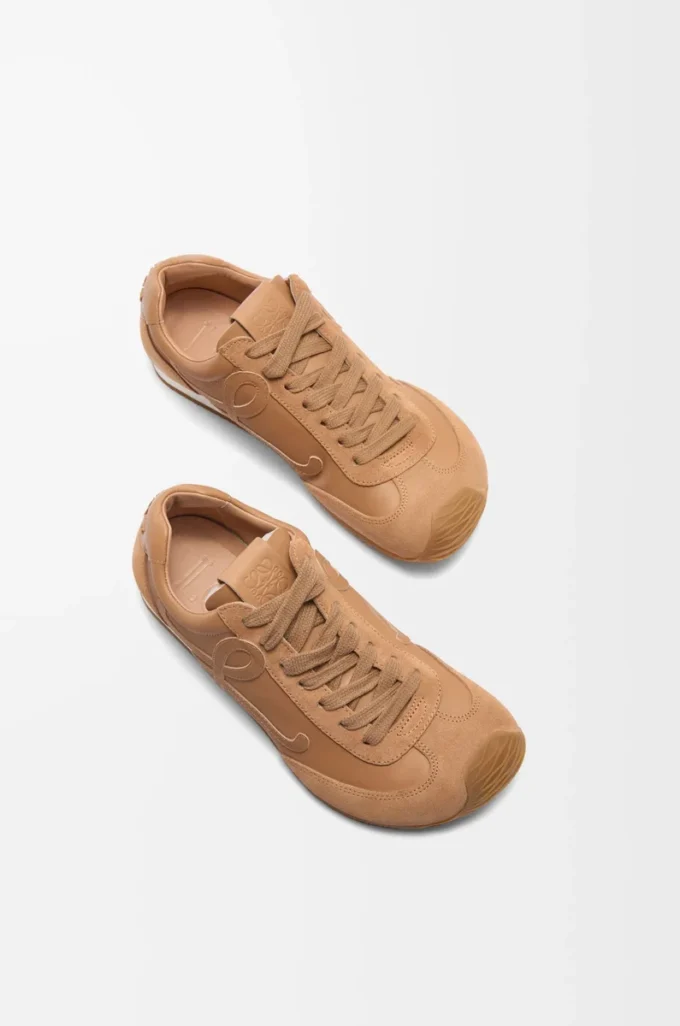 Ballet Runner 2.0 en cuir de veau souple Cinnamon
