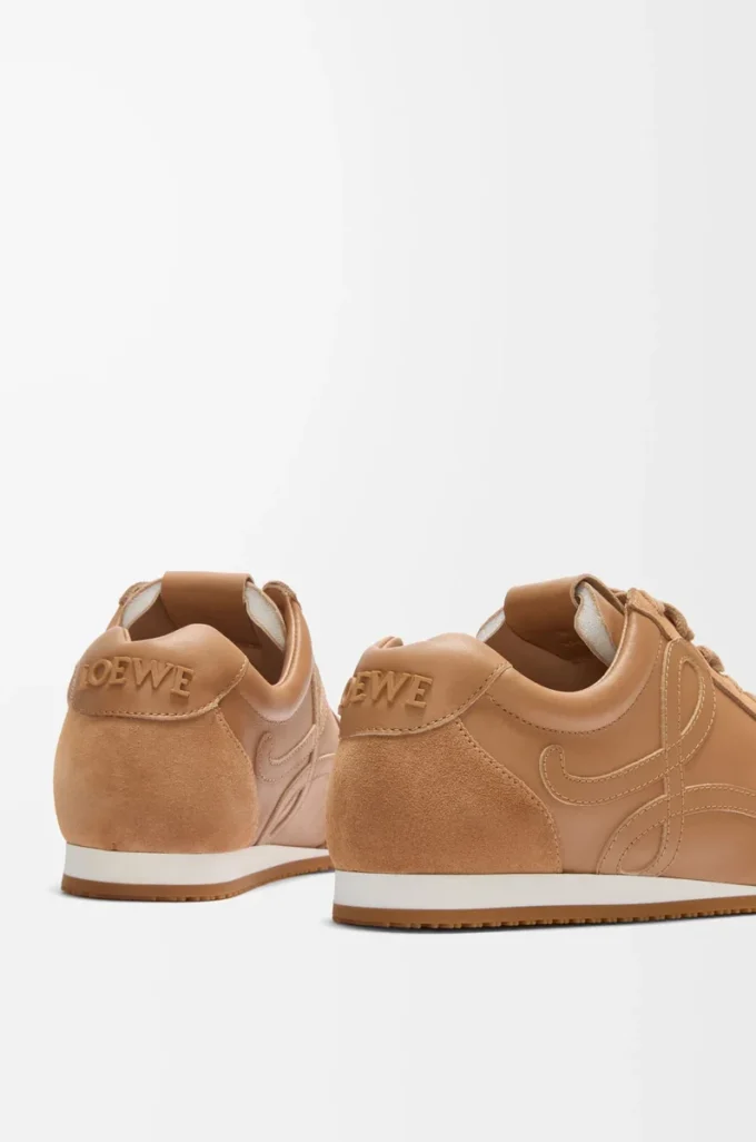 Ballet Runner 2.0 en cuir de veau souple Cinnamon