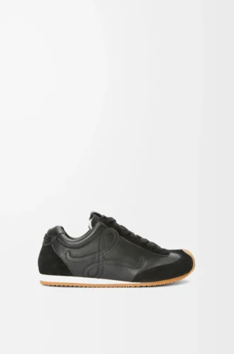 Ballet Runner 2.0 en cuir de veau souple Noir