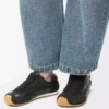 Ballet Runner 2.0 en cuir de veau souple Noir