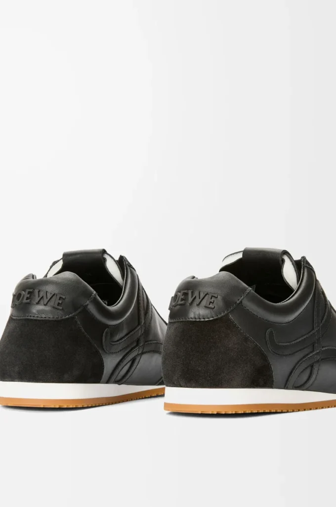 Ballet Runner 2.0 en cuir de veau souple Noir