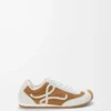 Ballet Runner 2.0 en daim et peau lainée Tan/Blanc