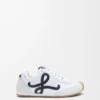 Ballet Runner 2.0 en nylon et cuir de veau Blanc/Noir
