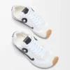 Ballet Runner 2.0 en nylon et cuir de veau Blanc/Noir