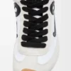 Ballet Runner 2.0 en nylon et cuir de veau Blanc/Noir
