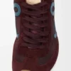 Ballet Runner 2.0 en nylon et cuir de veau Bordeaux/Bleu canard/Pâte à modeler