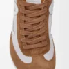 Ballet Runner 2.0 en nylon et cuir de veau Gris/Blanc/Beige