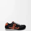 Ballet Runner 2.0 en nylon et cuir de veau Noir/Orange/Vert pâle