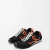 Ballet Runner 2.0 en nylon et cuir de veau Noir/Orange/Vert pâle