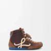 Ballet Runner 2.0 haute en nylon et cuir de veau Marron/Jaune/Bleu