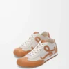 Ballet Runner 2.0 non doublée en cuir de cerf et cuir de veau tanné végétal Soft White/Tan
