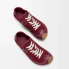 Ballet Runner 2.0 sans doublure en cuir de cerf et cuir de veau tanné végétal Bordeaux