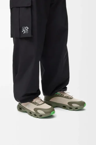 Baskets Cloudsolo vert kaki/sable
