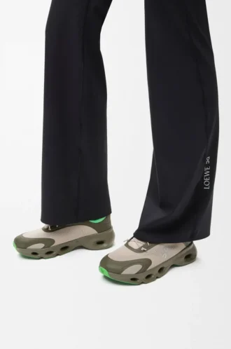 Baskets Cloudsolo vert kaki/sable