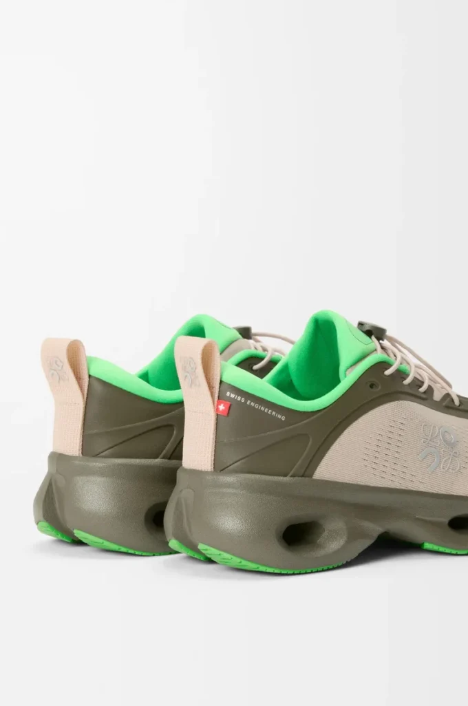 Baskets Cloudsolo vert kaki/sable