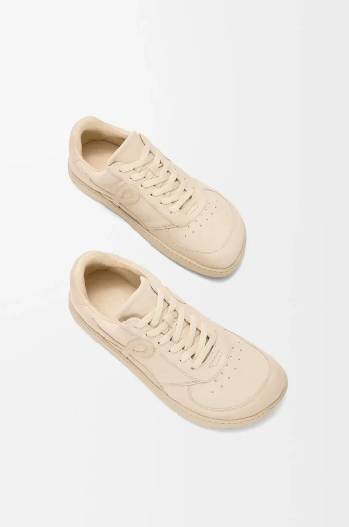 Baskets Jambo en cuir de veau suédé Oat Milk