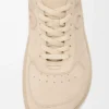 Baskets Jambo en cuir de veau suédé Oat Milk