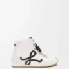 Baskets montantes Ballet Runner 2.0 en nylon et cuir de veau Blanc/Noir