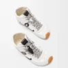 Baskets montantes Ballet Runner 2.0 en nylon et cuir de veau Blanc/Noir