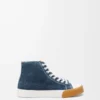 Baskets montantes Bloc en denim Denim délavé