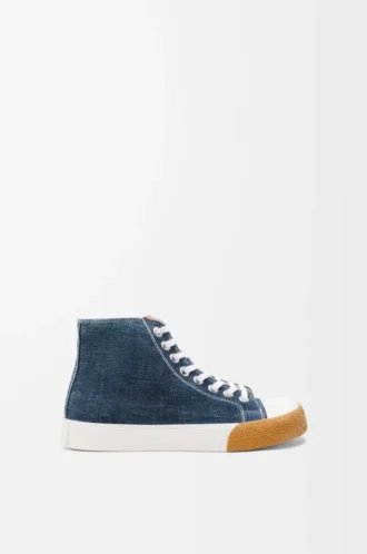 Baskets montantes Bloc en denim Denim délavé