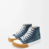 Baskets montantes Bloc en denim Denim délavé
