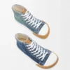Baskets montantes Bloc en denim Denim délavé